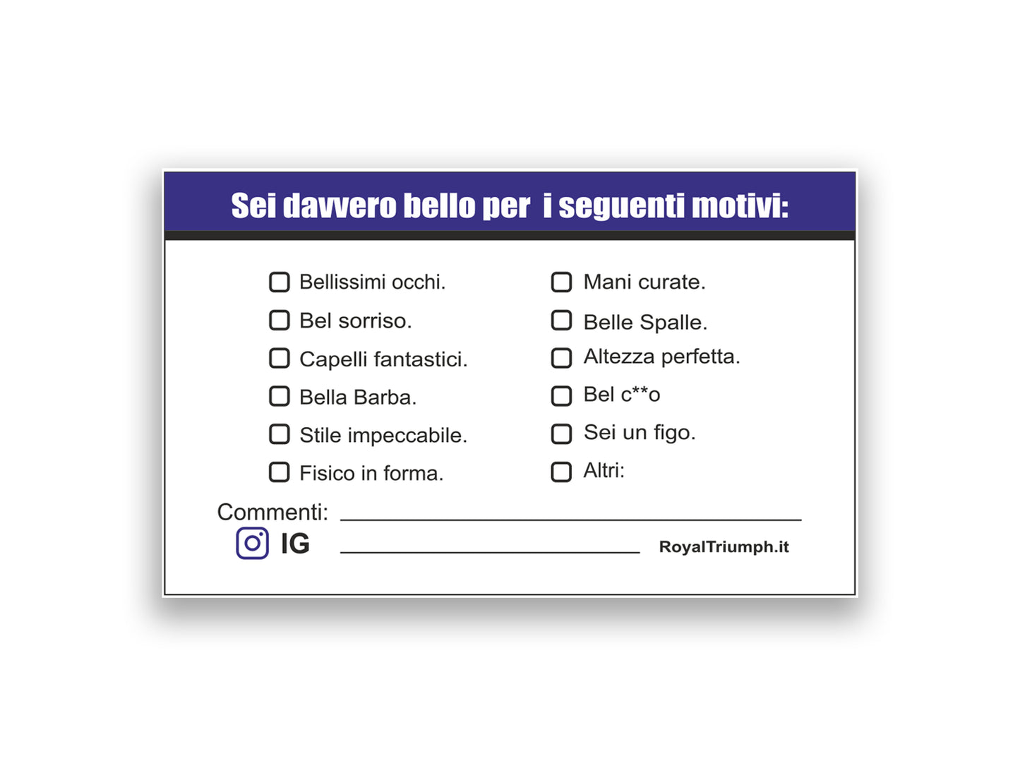 Biglietti d'Attrazione per Uomo