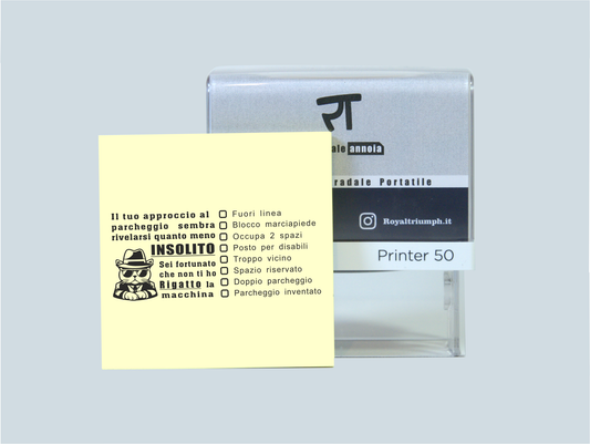 Timbro Parcheggio Insolito