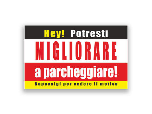 Biglietti MIGLIORARE a parcheggiare